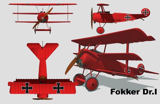 Fokker_Dr.I_3_vues